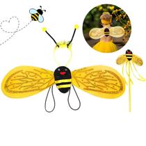 Fantasia Asa De Abelha Infantil Com Acessórios Fantasia Asa De Abelha Infantil Com Acessórios