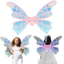 Fantasia Asas de Fada Borboleta Infantil C/ Som e LED Luzes Mágicas - Castela Fantasia Asas de Fada Borboleta Infantil C/ Som e LED Luzes Mágicas - Castela