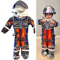 Fantasia Astronauta Infantil Roupa Completa Meninos