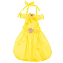 Fantasia Avental Amarelo Princesa Arabella Infantil Meninas