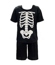 Fantasia Bambolê Infantil Halloween Esqueleto shorts - 143