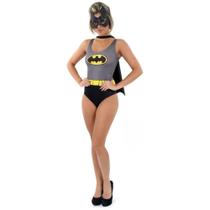 Fantasia Batgirl Body Adulto Com Capa e Máscara