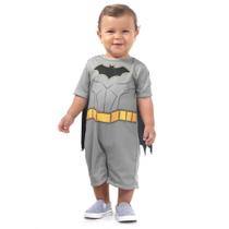 Fantasia Batman Bebê Cinza 1 e 2 anos Licenciada Sulamericana 912270