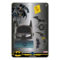 Fantasia Batman Infantil Kit com Máscara Capa e Acessórios