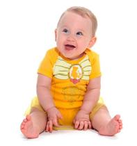 Fantasia Bebe Menina Body Algodão Bela e a Fera Fantasia Bebe Menina Body Algodão Bela e a Fera