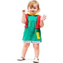 Fantasia Bebe Menina pra Carnaval Vestido Chiquinha Clássica de Luxo Completa Fantasia Bebe Menina pra Carnaval Vestido Chiquinha Clássica de Luxo Completa