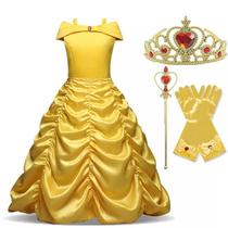 Fantasia Bela Princesa Disney Tamanho 10 - Amora Encantada