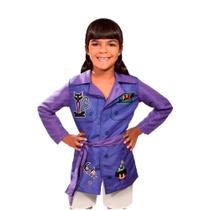 Fantasia Berenice DPA Detetives do Prédio Azul Infantil Jaleco Cor Roxo Fantasia Berenice DPA Detetives do Prédio Azul Infantil Jaleco Cor Roxo
