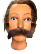 Fantasia Bigode Falso castanho Claro grosso + cola 10ml Fantasia Bigode Falso castanho Claro grosso + cola 10ml