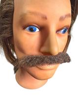 Fantasia Bigode Falso castanho com preto fino + cola 10ml Fantasia Bigode Falso castanho com preto fino + cola 10ml