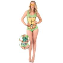 Fantasia Body Tartaruga Ninja Michelangelo Adulto c/ Máscara Fantasia Body Tartaruga Ninja Michelangelo Adulto c/ Máscara