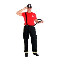 Fantasia Bombeiro Adulto - Carnaval Fantasia Bombeiro Adulto - Carnaval