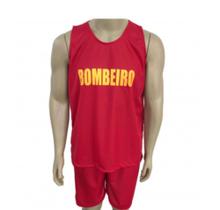 Fantasia bombeiro adulto curta