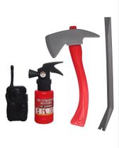 Fantasia Bombeiro com Capacete e Kit Completo Fantasia Bombeiro com Capacete e Kit Completo