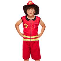 Fantasia Bombeiro Infantil Menino Roupa Carnaval Festa Pop Fantasia Bombeiro Infantil Menino Roupa Carnaval Festa Pop