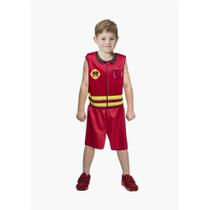 Fantasia Bombeiro Infantil Menino Roupa Carnaval P/M/G/GG