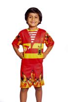 Fantasia Bombeiro Meninos Infantil Fireman - Fantasia Brás