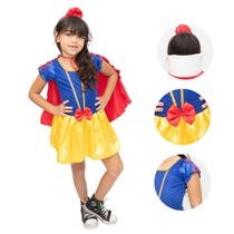 Fantasia branca de neve infantil