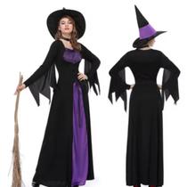 Fantasia Bruxa Adulto Feiticeira Halloween Carnaval Bruxas Fantasia Bruxa Adulto Feiticeira Halloween Carnaval Bruxas