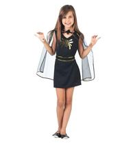 Fantasia Bruxa Aranha Dourada Infantil Com Capa Pop