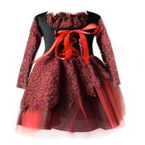 Fantasia Bruxa Hocus Pocus Luxo de Halloween Bebê Fantasia Bruxa Hocus Pocus Luxo de Halloween Bebê