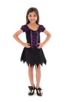 Fantasia Bruxa Morceguinho Infantil, Vestido Halloween Roxo