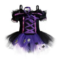 Fantasia Bruxinha Bebê Luxo Halloween 1 á 2 anos