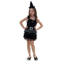 Fantasia Bruxinha Black Infantil - Halloween