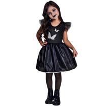 Fantasia Bruxinha Bruxa Morceguinho Morcego Festas Halloween