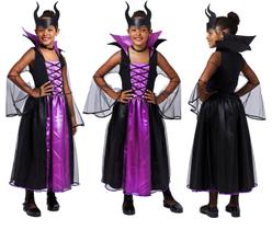 Fantasia Bruxinha Halloween Fada Negra Infantil
