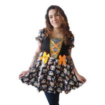 Fantasia Bruxinha Matilda Infantil com Tiara Fantasia Bruxinha Matilda Infantil com Tiara