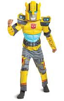 Fantasia Bumblebee Transformer Muscle para meninos tamanho L (10-12)