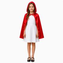Fantasia Capa Chapeuzinho Vermelho Juvenil - - Vermelho - G Fantasia Capa Chapeuzinho Vermelho Juvenil - - Vermelho - G