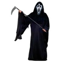 Fantasia Capa Do Panico Adulto Helanca Tunica da Morte Cosplay Halloween Dia Das Bruxas Festa Zumbi Terror