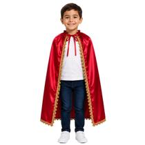 Fantasia Capa Príncipe Infantil - - Vermelho - Único Fantasia Capa Príncipe Infantil - - Vermelho - Único