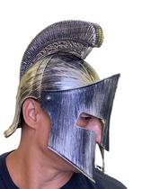 Fantasia Capacete Gladiador Medieval Soldado Romano Prata