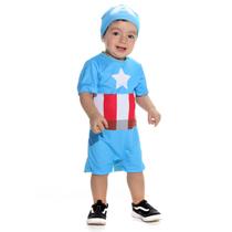 Fantasia Capitão América Bebê - Vigadores - Marvel Fantasia Capitão América Bebê - Vigadores - Marvel