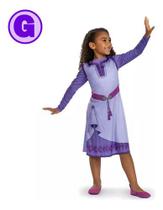 Fantasia Carnaval Infantil Asha Vestido Wish Disney Tam G