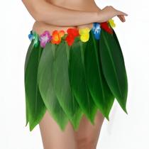 Fantasia Carnaval Saia Hula-Hula De Folhas Havaiana Fantasia Carnaval Saia Hula-Hula De Folhas Havaiana