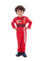 Fantasia Carros Piloto De Formula 1 Infantil Macacão Longo - Fantasia Brás