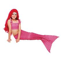 Fantasia Cauda de Sereia Com Top E Tanga Babalu Infantil Fantasia Cauda de Sereia Com Top E Tanga Babalu Infantil