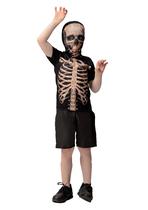 Fantasia Caveira Infantil Esqueleto Trincado Hallowen Menino