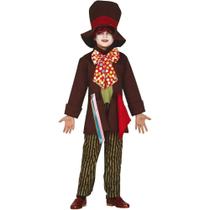 Fantasia Chapeleiro Maluco Infantil de Luxo Completa Com Chapéu P 3 - 4 Fantasia Chapeleiro Maluco Infantil de Luxo Completa Com Chapéu P 3 - 4