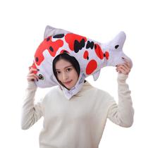 Fantasia, chapéu de cosplay, boné de festa Koi Fish, chapéu, 65x40cm