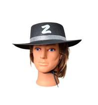 Fantasia Chapéu Don Juan Preto Em Feltro 36Cm Festa Cosplay Fantasia Chapéu Don Juan Preto Em Feltro 36Cm Festa Cosplay