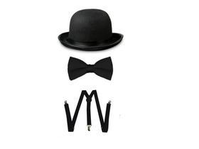 Fantasia Charlie Chaplin 3 peças Halloween Festas Fantasia Charlie Chaplin 3 peças Halloween Festas