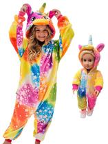 Fantasia CHETOSHO Unicorn com capuz para meninas de Halloween 10-12Y Fantasia CHETOSHO Unicorn com capuz para meninas de Halloween 10-12Y