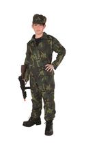 Fantasia Child Commando Trajes RG, tamanho pequeno 4-6 Fantasia Child Commando Trajes RG, tamanho pequeno 4-6