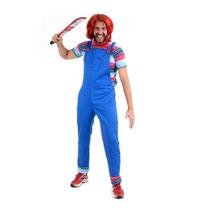 Fantasia Chucky Adulto O Boneco Assassino de Halloween