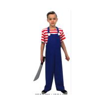Fantasia Chucky Infantil Boneco Assassino Halloween Noite do Terror Festa Zumbi Sexta Feira 13 Dia das Bruxas Fantasia Chucky Infantil Boneco Assassino Halloween Noite do Terror Festa Zumbi Sexta Feira 13 Dia das Bruxas